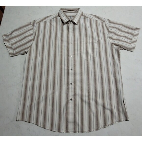 Kuhl Other - Kuhl Born In The Mountains White Striped XL Hiking Outdoor Short Sleeve EUC